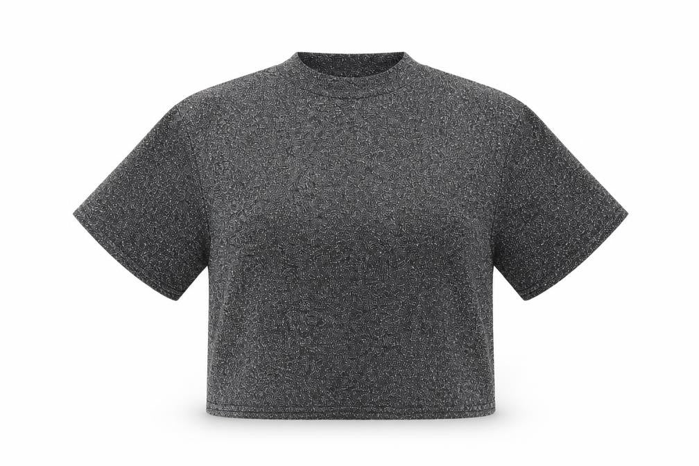 Cooperative Womens Black   Cropped T-Shirt Size S