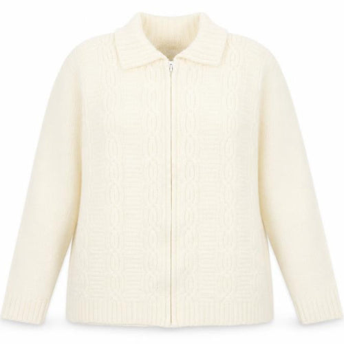 Berkertex Womens Ivory  Knit Cardigan Jumper Size 18