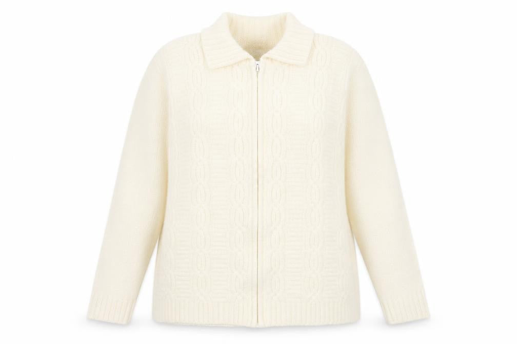 Berkertex Womens Ivory  Knit Cardigan Jumper Size 18