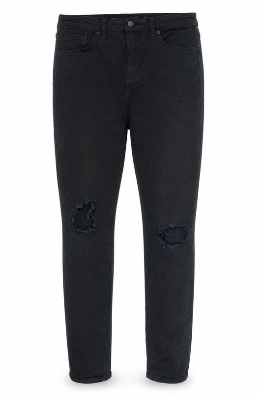 Front view of Universal Thread women’s black denim skinny jeans, size UK 32, 32-inch leg