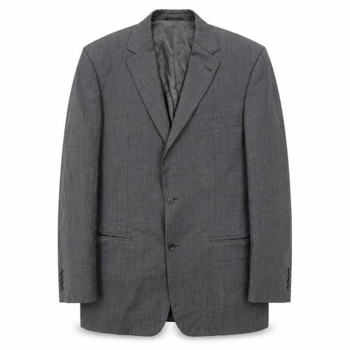 BARUTTI Mens Grey  Rayon Jacket Suit Jacket Size 42