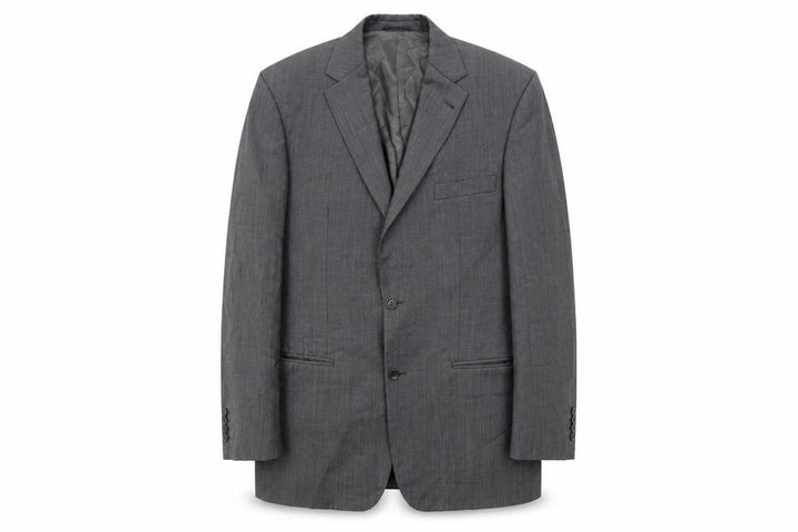 BARUTTI Mens Grey  Rayon Jacket Suit Jacket Size 42