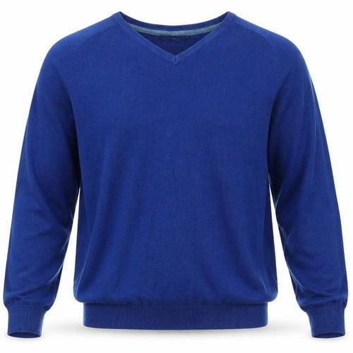 EWM Mens Blue  Knit Pullover Jumper Size L