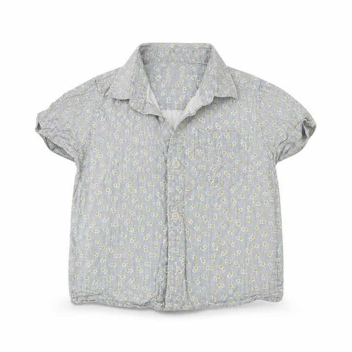 John Lewis Boys Grey Check Basic Button-Up Size 3 Years