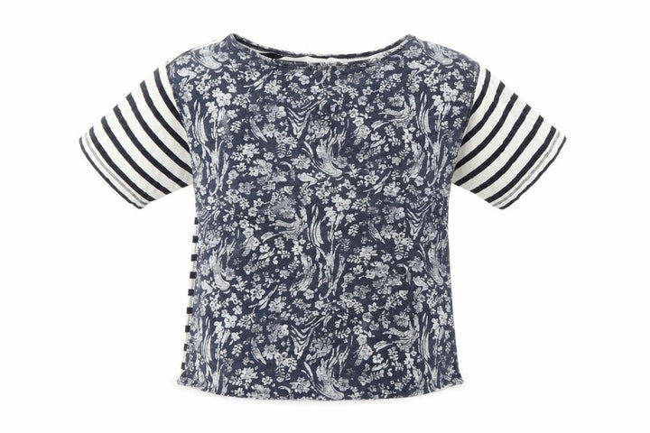 Gap Womens Blue Striped  Basic T-Shirt Size XS
