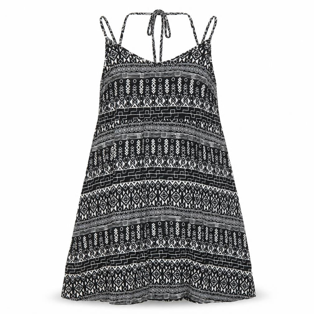 Divided by H&M Womens Black Geometric  Trapeze & Swing  Size 10