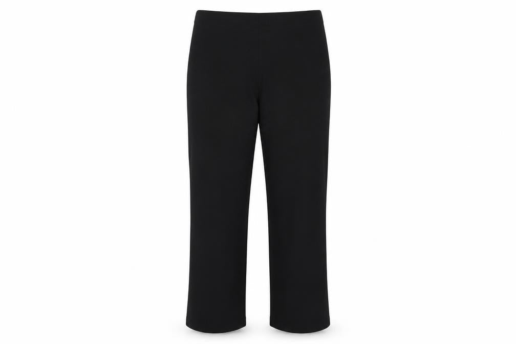 Front view of Marks & Spencer women’s black trousers, size UK 16, 26-inch leg