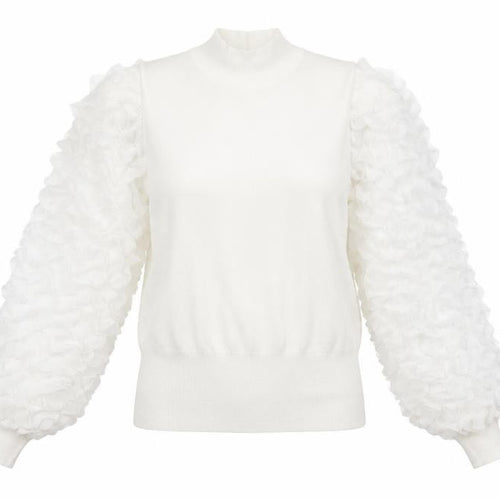 May Womens White   Pullover Jumper Size S