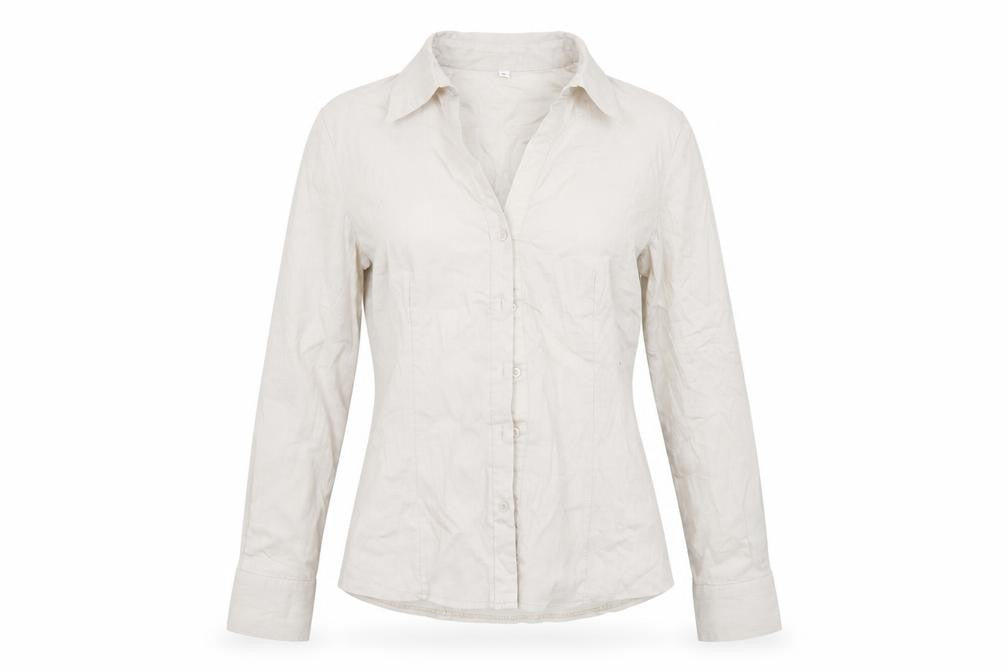 Preworn Womens Grey   Basic Button-Up Size L