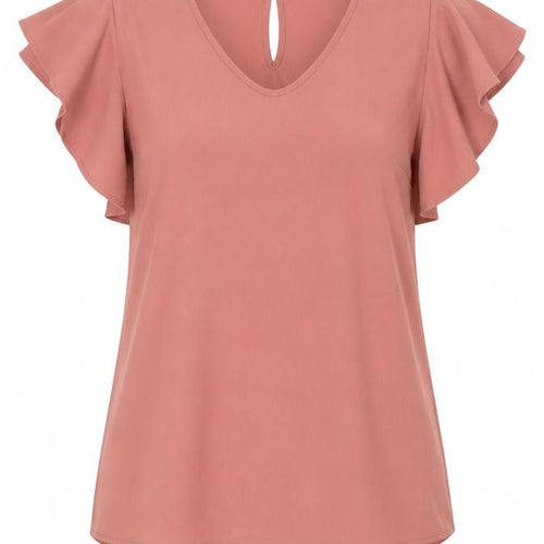 Preview Womens Brown  Chiffon Basic Blouse Size 8