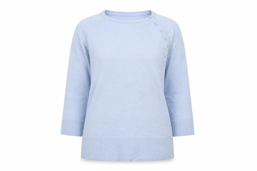 Monsoon Womens Blue  Knit Pullover Jumper Size 12