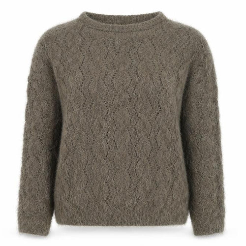 Katsumi Womens Beige  Knit Pullover Jumper Size M