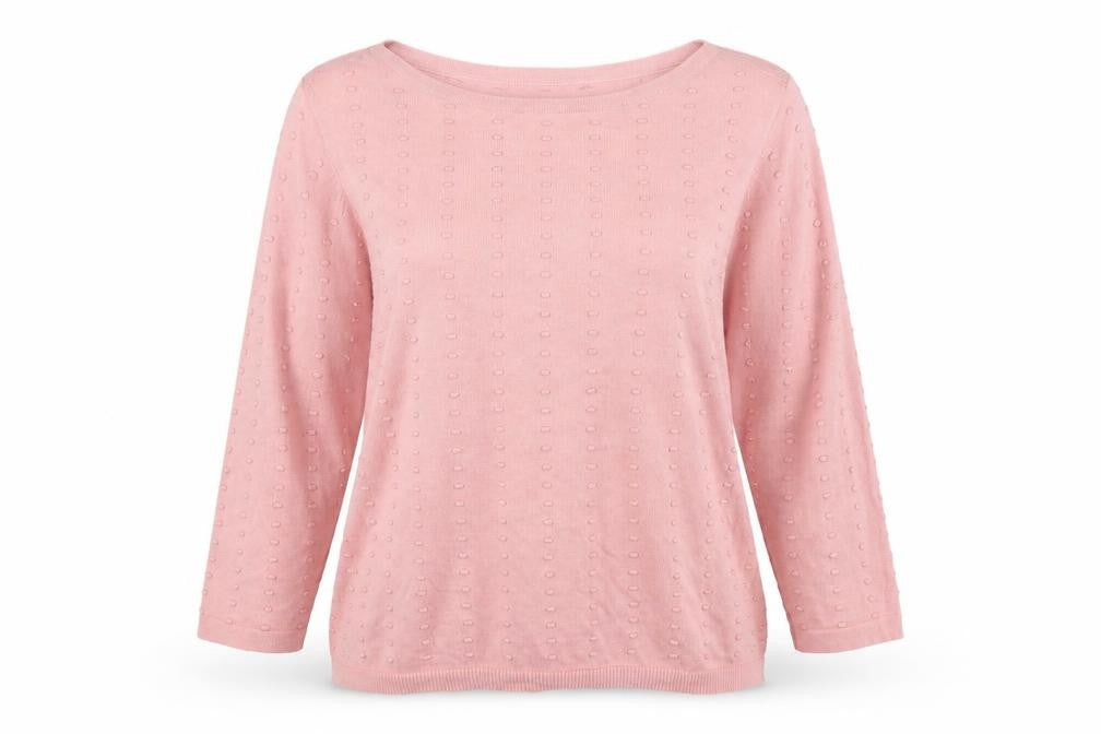 Preworn Womens Pink  Knit Pullover Jumper Size L