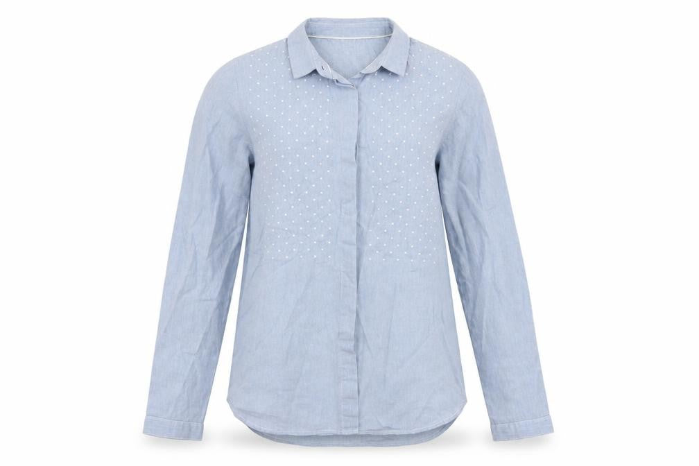 Karl Marc John Womens Blue   Basic Button-Up Size S