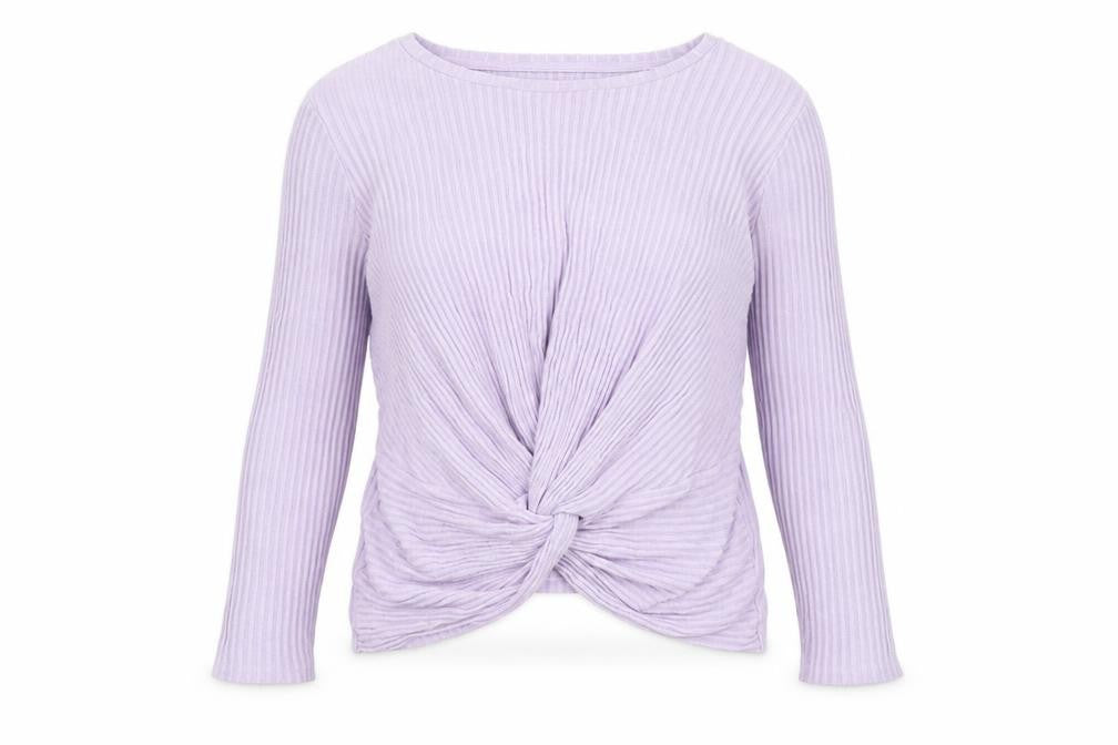 New Look Womens Purple  Knit Wrap Jumper Size 12