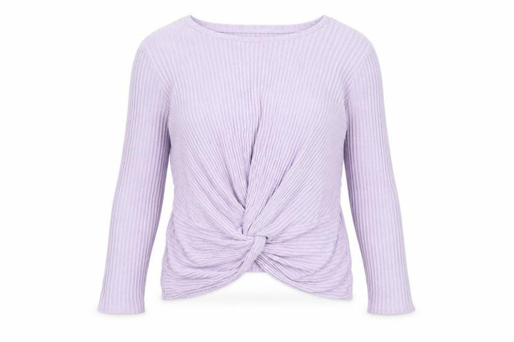 New Look Womens Purple Knit Wrap Jumper Size 12