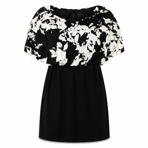 Scarlett Womens Black Floral  A-Line  Size 8