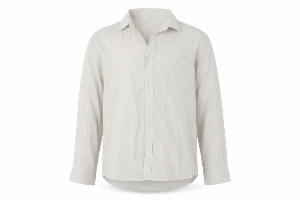 Avenue Mens Beige    Button-Up Size XL