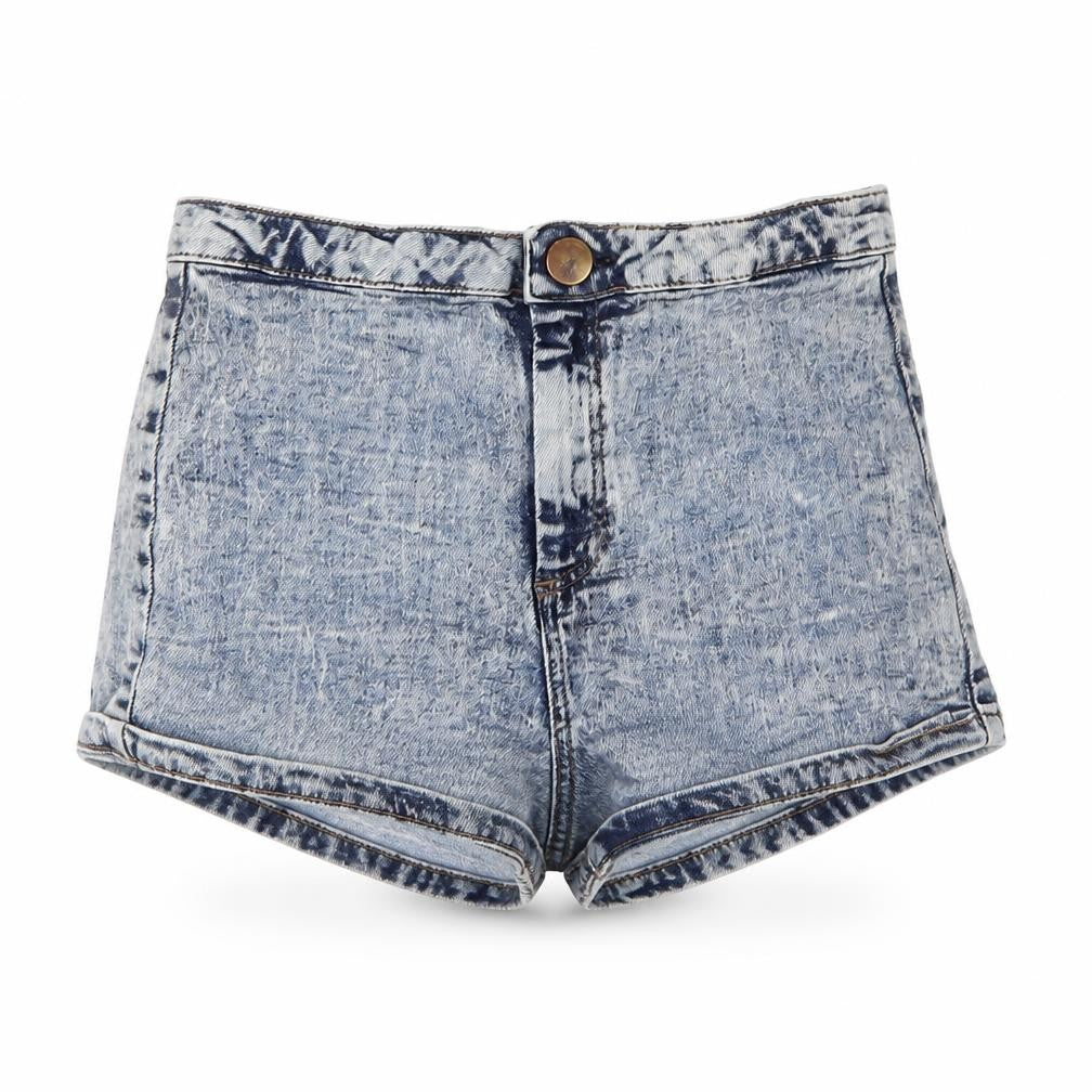 Topshop Womens Blue   Hot Pants Shorts Size 10