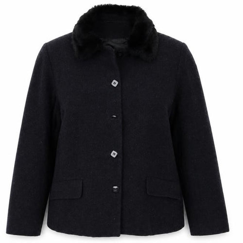 Etam Womens Black   Overcoat Coat Size 12
