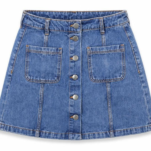 Preworn Womens Blue   Mini Skirt Size 6