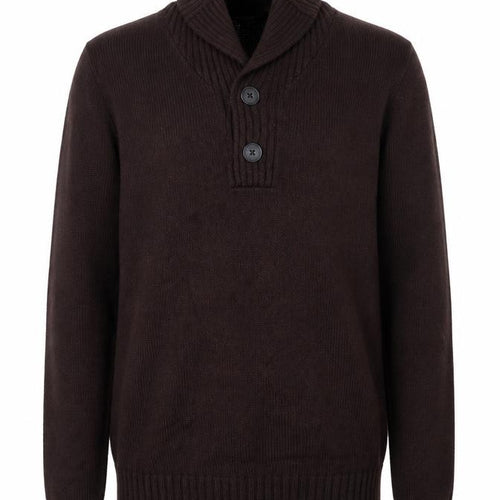 George Mens Red  Knit Henley Jumper Size S