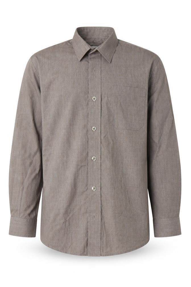Banner Boys Brown   Basic Button-Up Size L