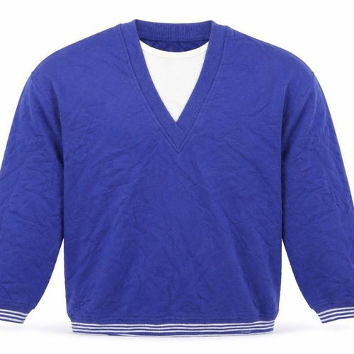 SILVERWEAR Mens Purple Striped Jersey Pullover Jumper Size M