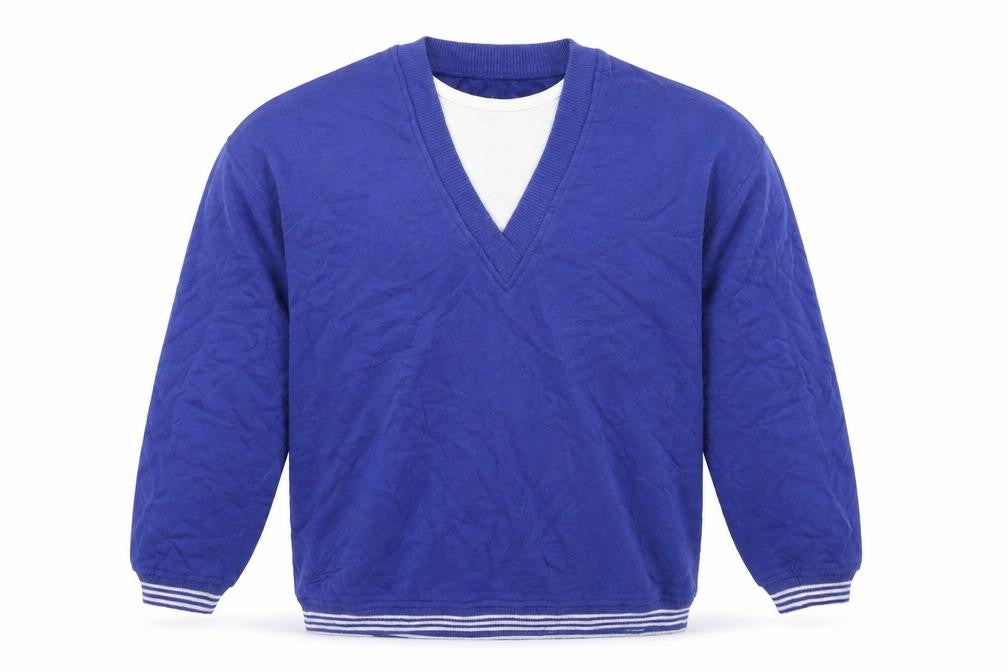 SILVERWEAR Mens Purple Striped Jersey Pullover Jumper Size M