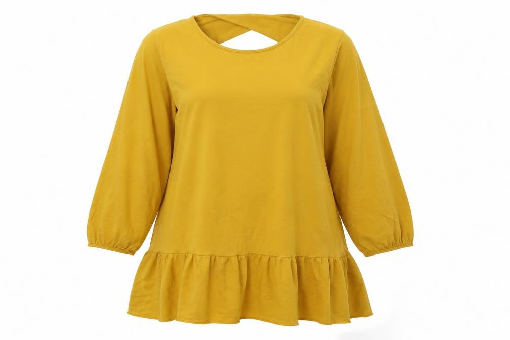 Preworn Womens Yellow  Knit Pullover Jumper Size XL