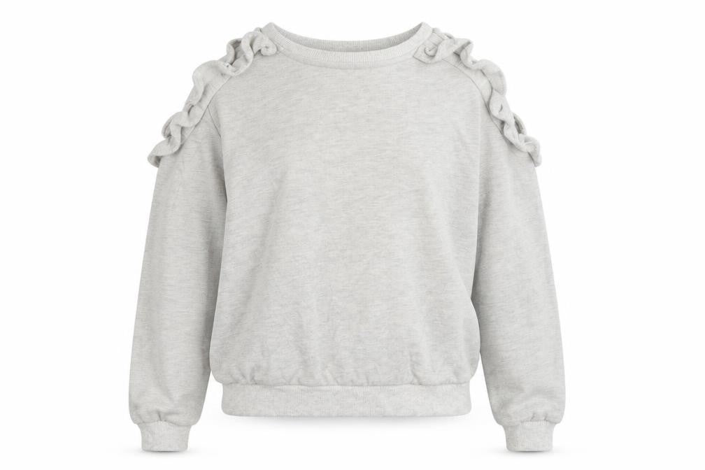 PROMESA Womens Grey  Knit Pullover Jumper Size S  - cold shoulder