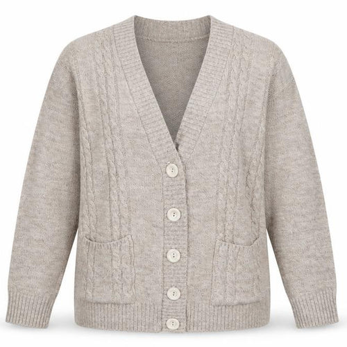 Choice Collection Womens Brown  Knit Cardigan Jumper Size L
