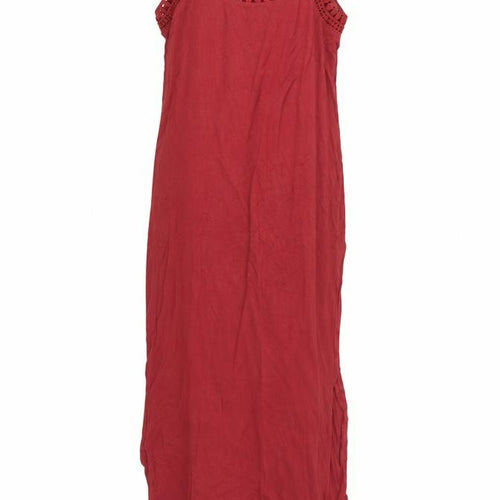 Oasis Womens Red  Jersey Maxi  Size XS