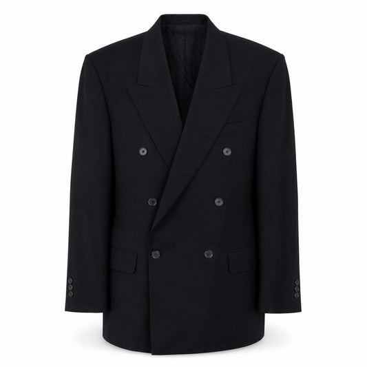 Front view of George men’s blue jacket suit jacket, size 42