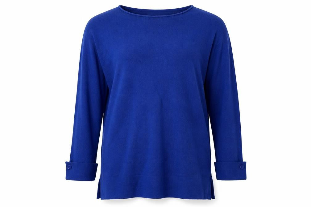 Beauty Women Womens Blue   Pullover Jumper Size M
