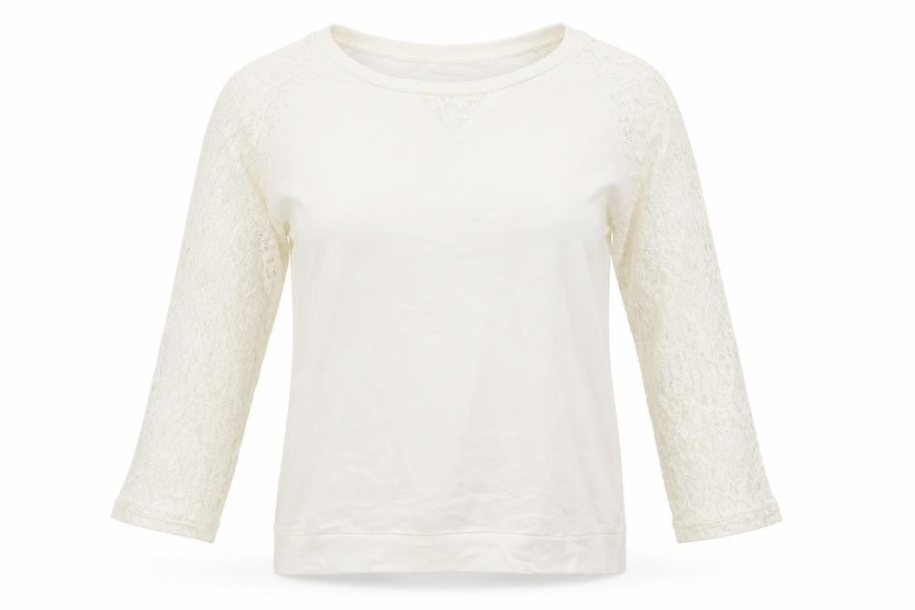 H&M Womens White   Pullover Jumper Size 4