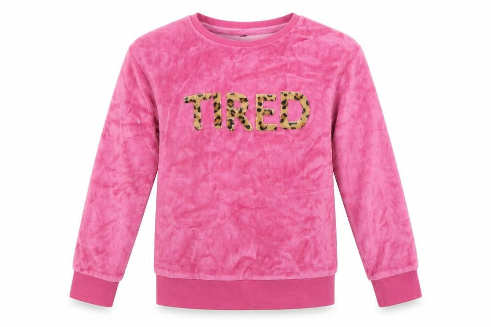 George Girls Pink  Fleece Pullover Sweatshirt Size 7-8 Years
