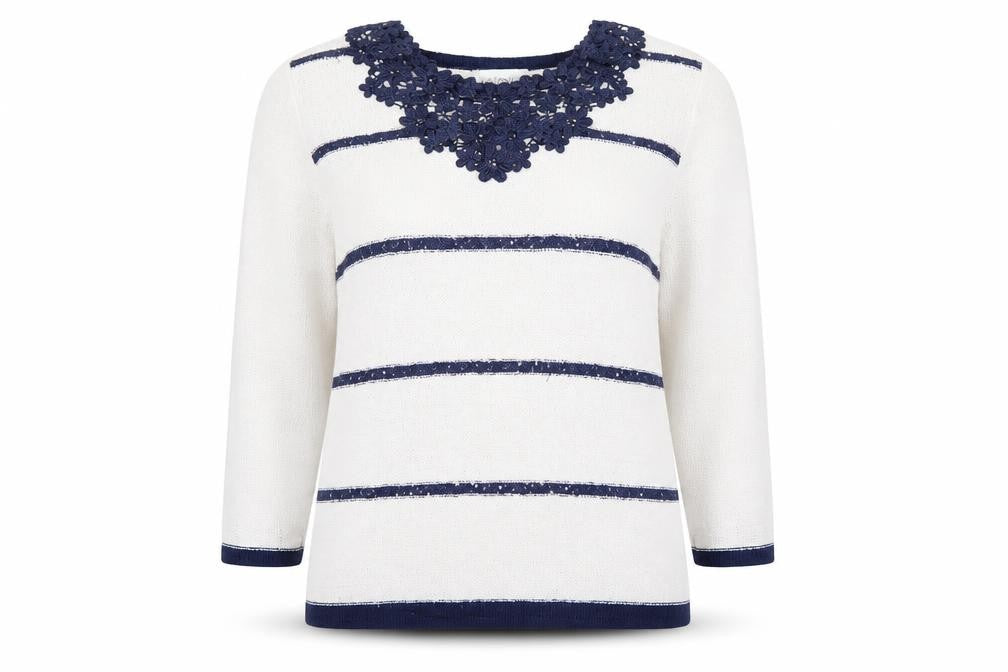 Fay Louise Womens Ivory   Pullover Jumper Size M