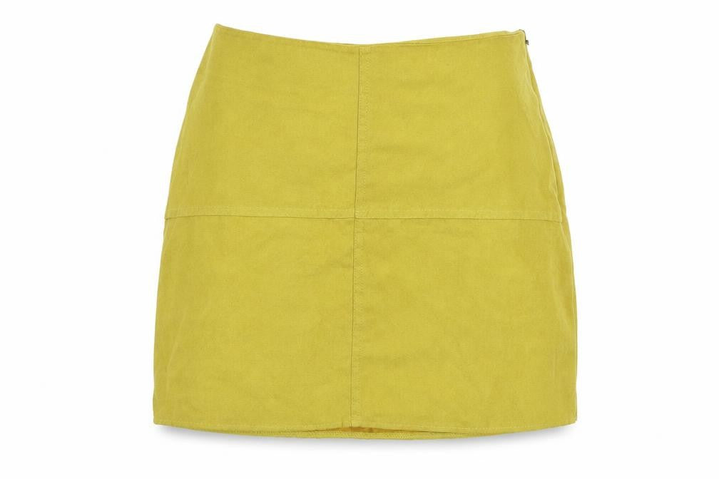 Atmosphere Womens Green  Velour A-Line Skirt Size 10