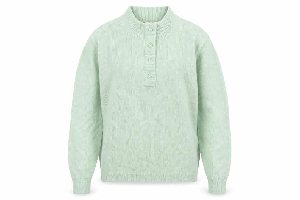 Damart Womens Green  Knit Pullover Jumper Size 10