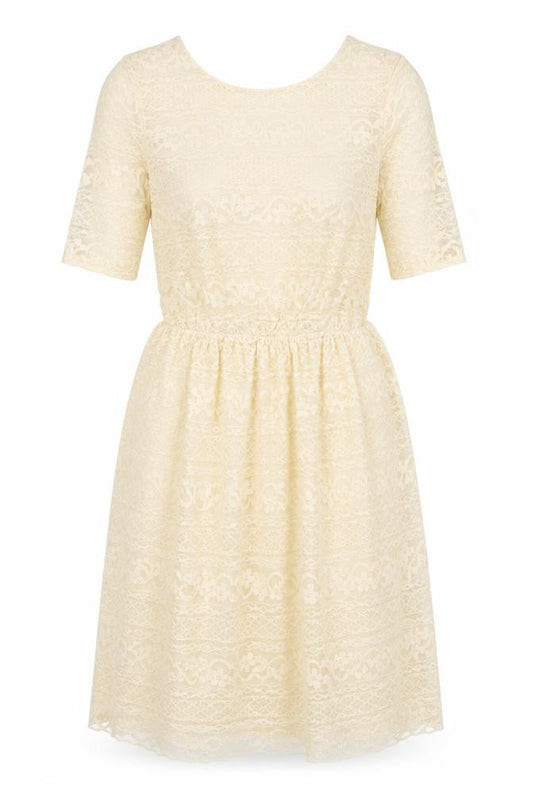 Front view of ASOS women’s beige a-line, size UK 8