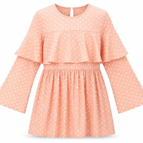 Lasula Womens Pink Polka Dot Rayon A-Line  Size 14