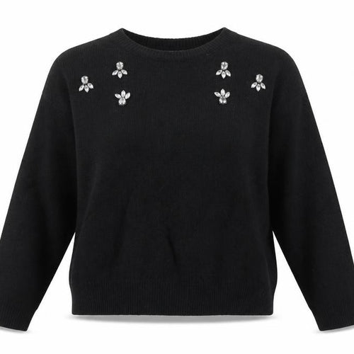 H&M Womens Black  Knit Pullover Jumper Size S