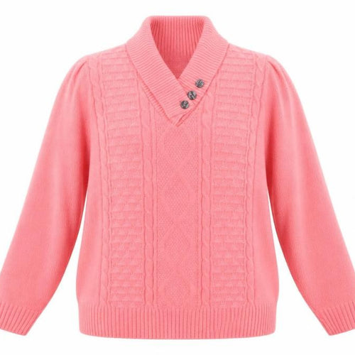 CHIC Womens Pink  Knit Pullover Jumper Size L