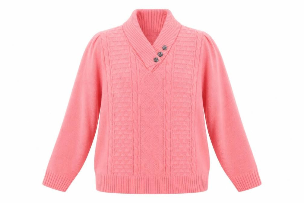 CHIC Womens Pink  Knit Pullover Jumper Size L
