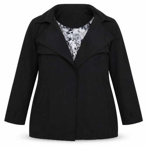 Miss Brand Womens Black   Jacket  Size XL
