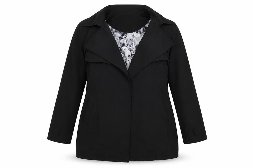 Miss Brand Womens Black   Jacket  Size XL