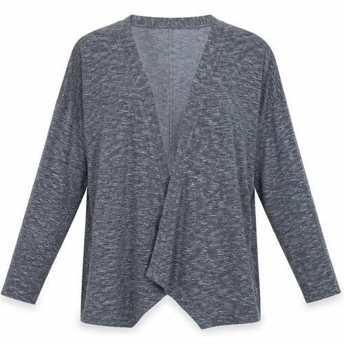 Marks and Spencer Womens Blue Striped  Cardigan Jumper Size 14