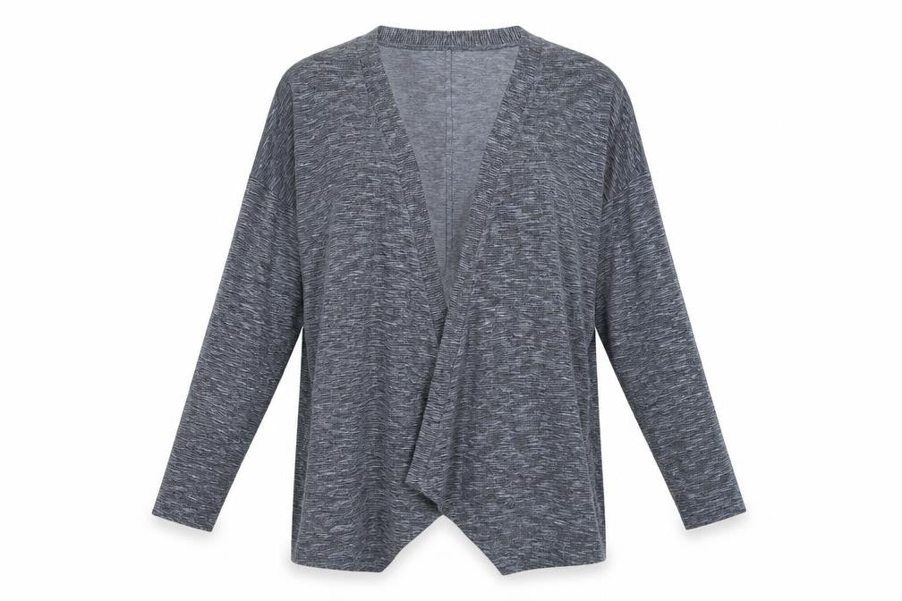 Marks and Spencer Womens Blue Striped  Cardigan Jumper Size 14