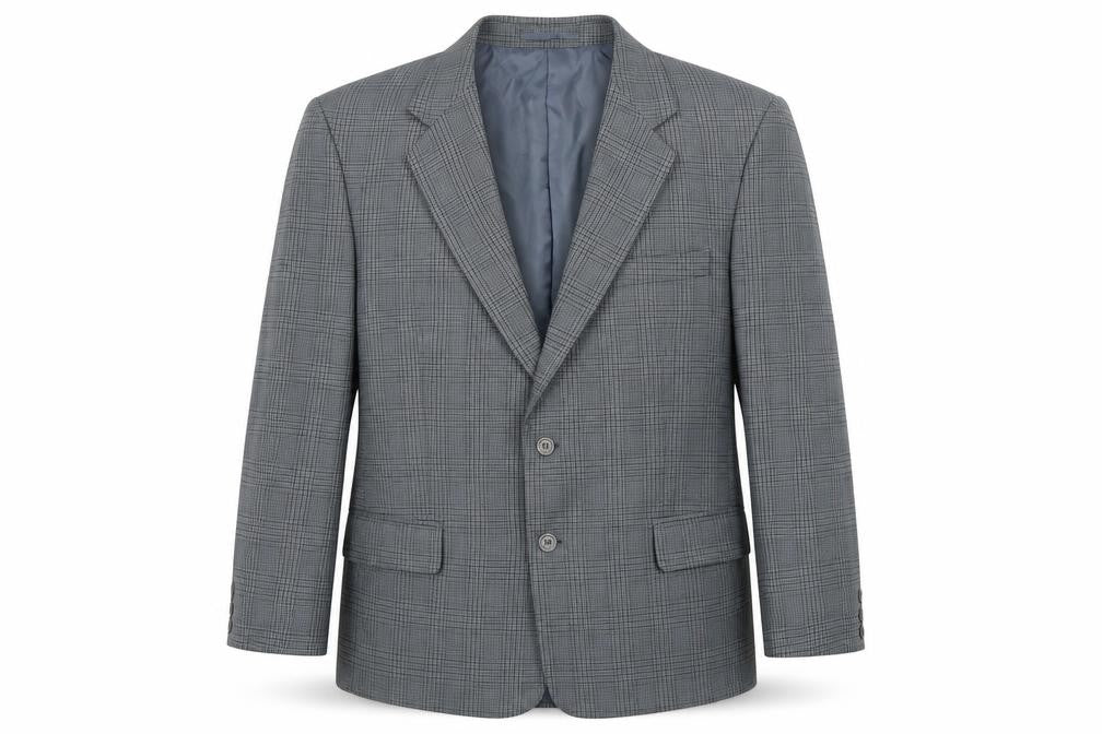 Classic Mens Green Check  Jacket Suit Jacket Size 42